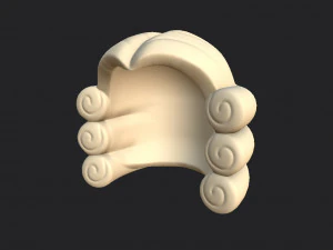 judge wig 3D Model