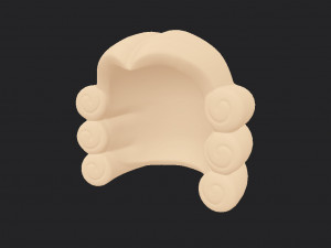 judge wig 3Dモデル