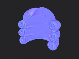 judge wig 3D Model