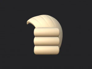 judge wig 3D Model