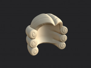 judge wig 3Dモデル