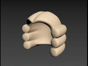 judge wig 3Dモデル