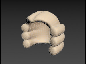 judge wig 3Dモデル