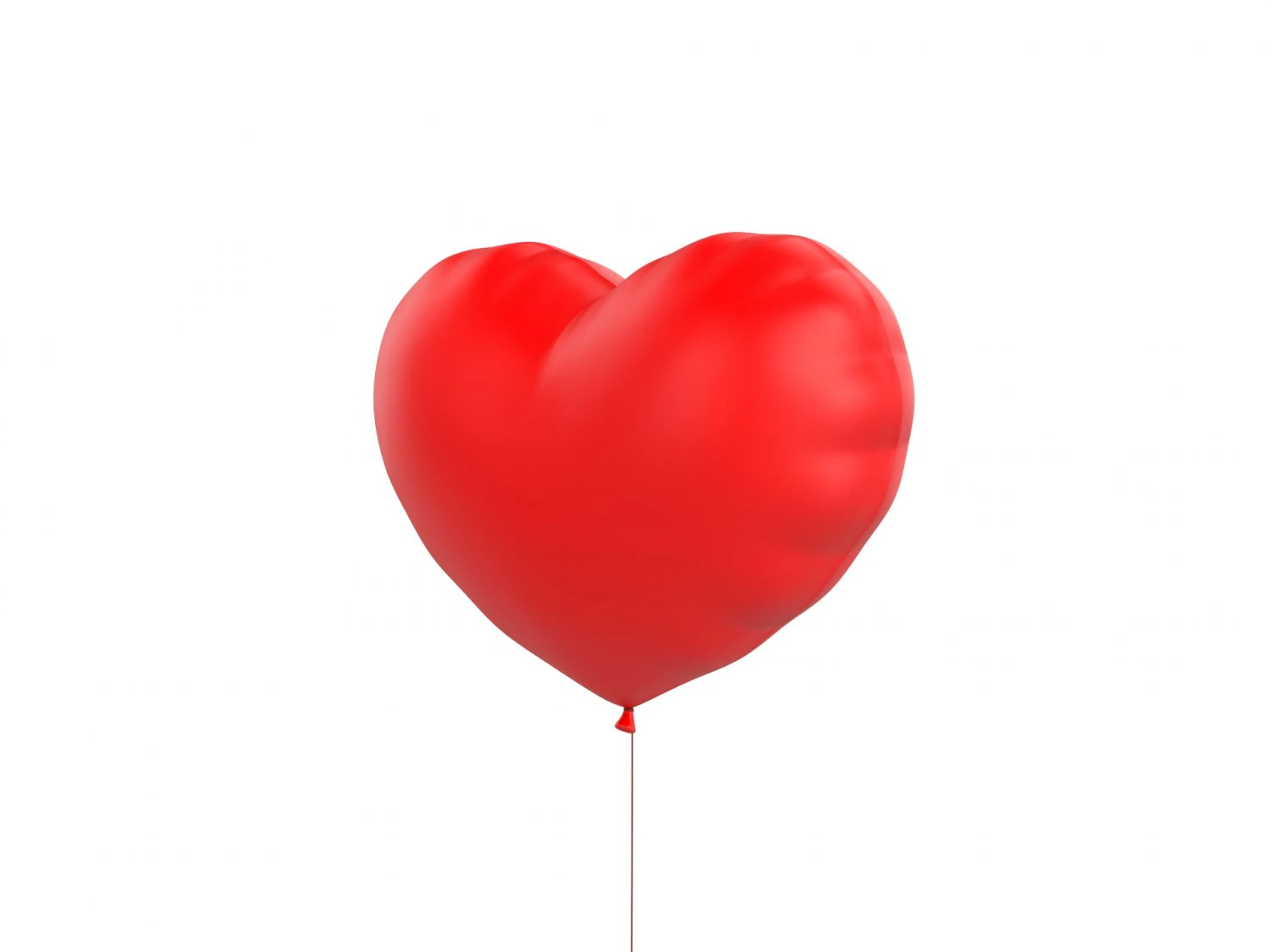 heart balloon 3D Model .c4d .max .obj .3ds .fbx .stl .blend 