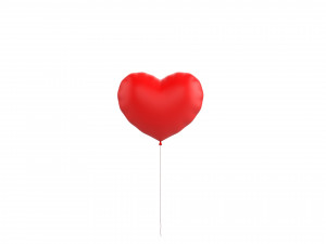 heart balloon 3Dモデル