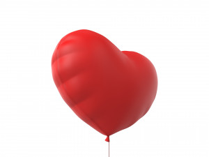 heart balloon 3Dモデル