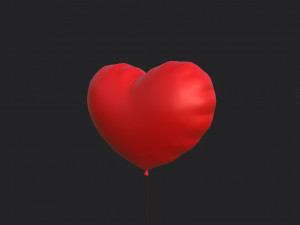 heart balloon 3Dモデル
