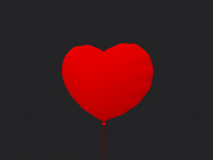 heart balloon 3Dモデル