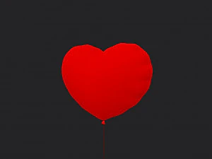 heart balloon 3D Model