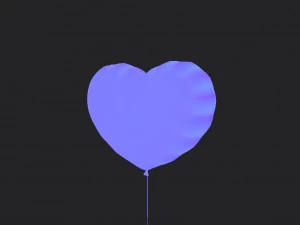 heart balloon 3D Model
