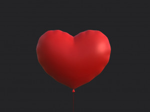 heart balloon 3Dモデル