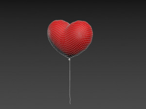 heart balloon 3Dモデル