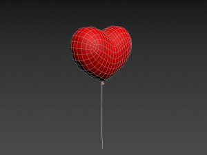 heart balloon 3Dモデル