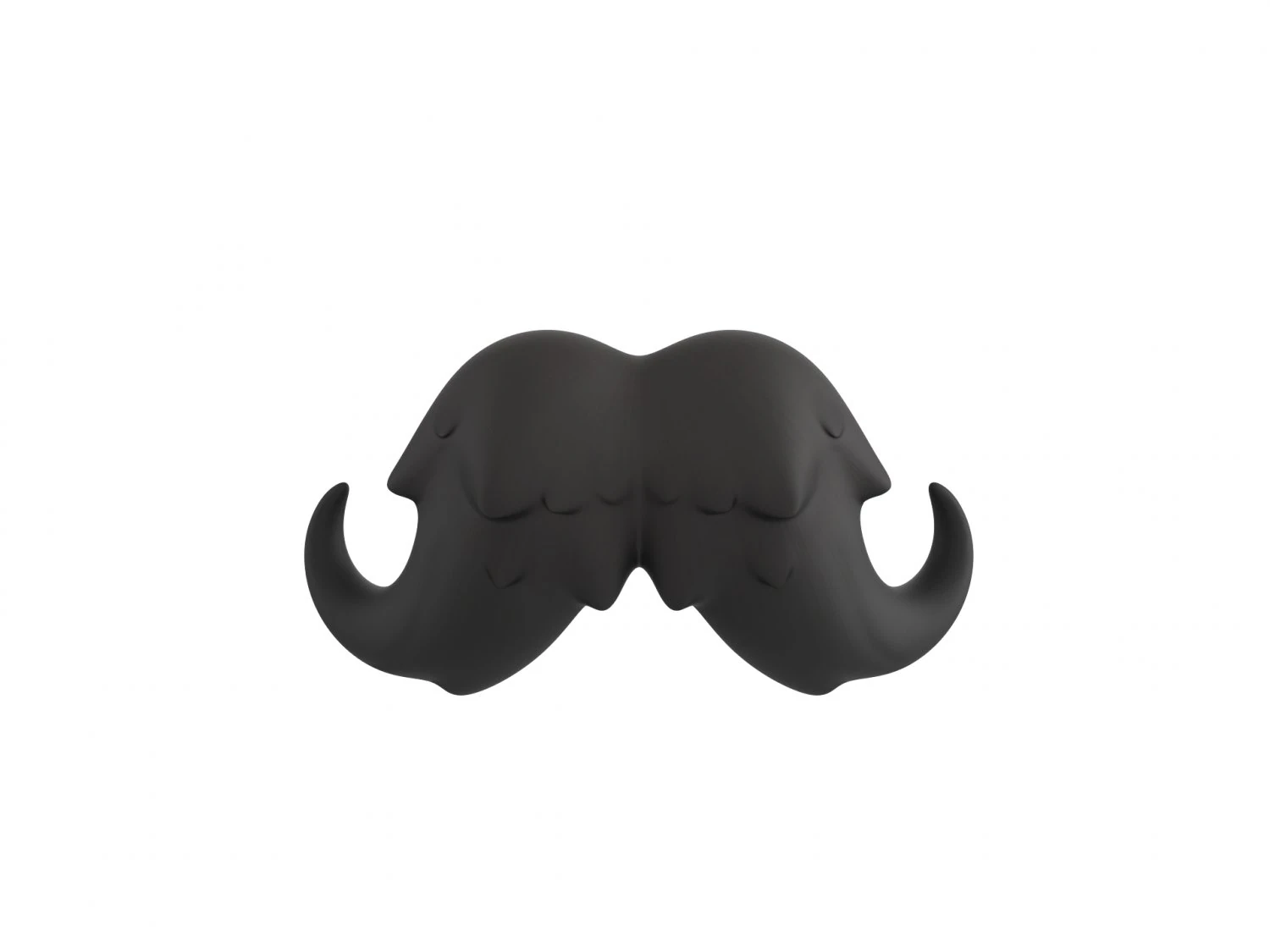 mustache 02 3D Model .c4d .max .obj .3ds .fbx .stl .blend 