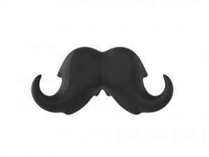 mustache 02 3D 모델
