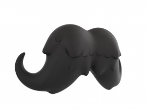 mustache 02 3D 모델