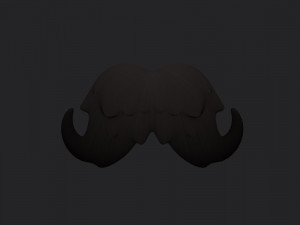 mustache 02 3D 모델