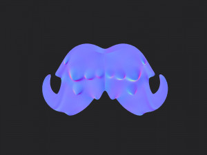 mustache 02 3D 모델