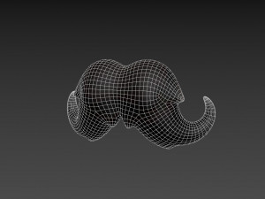 mustache 02 3D 모델
