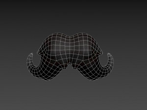 mustache 02 3D 모델