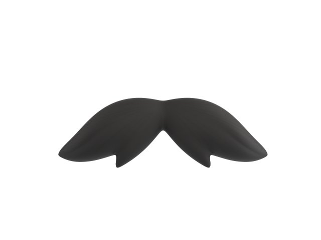 mustache 05 Model 3D .c4d .max .obj .3ds .fbx .stl .blend 
