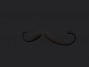 mustache 07 Model 3D