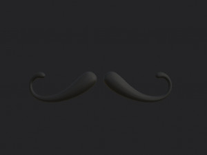 mustache 07 Model 3D