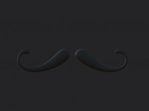 mustache 07 Model 3D