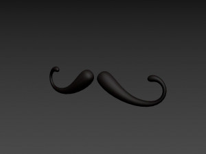 mustache 07 Model 3D