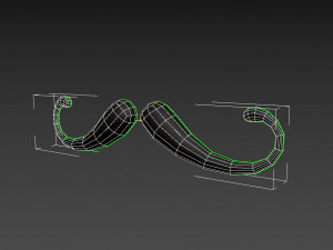 mustache 07 Model 3D