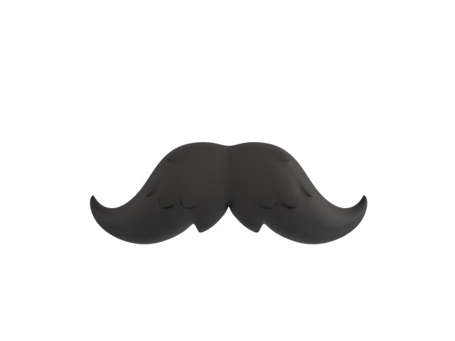 mustache 15 Modelo 3D .c4d .max .obj .3ds .fbx .stl .blend 
