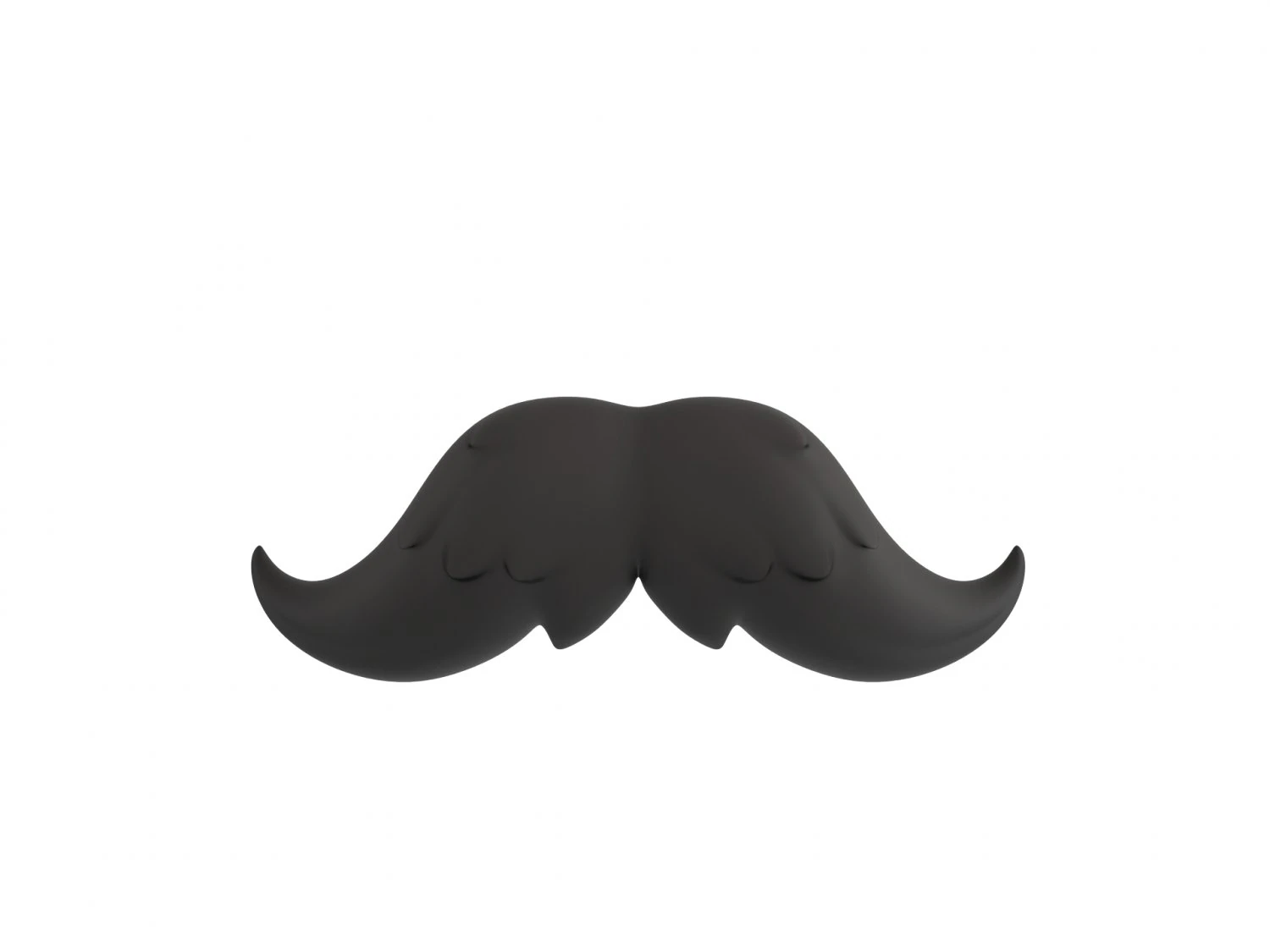 mustache 15 3D Model .c4d .max .obj .3ds .fbx .stl .blend 