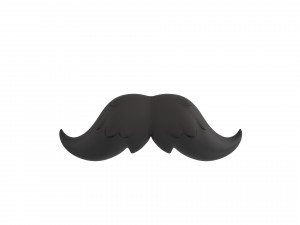 mustache 15 3D 모델