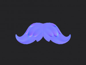 mustache 15 Modelo 3D