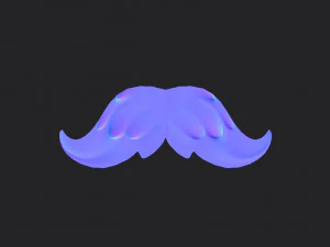 mustache 15 3D Model