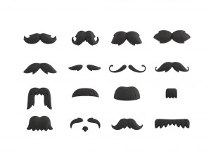paquet de moustache Modèle 3D