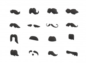 mustache pack 3D Model