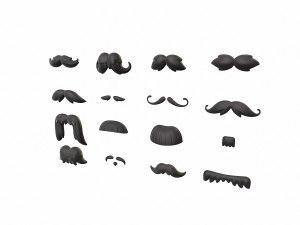 mustache pack 3D Model