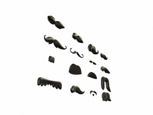 mustache pack 3D Model