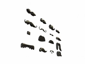 mustache pack 3D Model