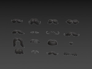 mustache pack 3D Model