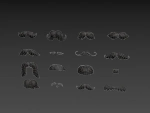 mustache pack 3D Model