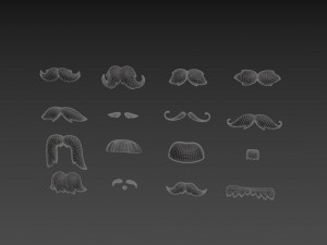 mustache pack 3D Model