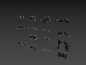 mustache pack 3D Model