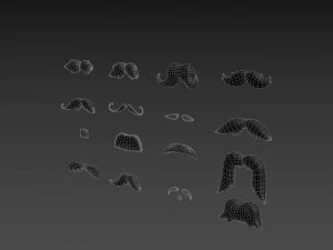mustache pack 3D Model