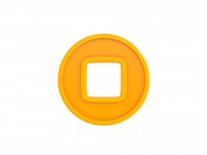 chinese coin Model 3D