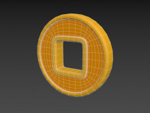 chinese coin Model 3D