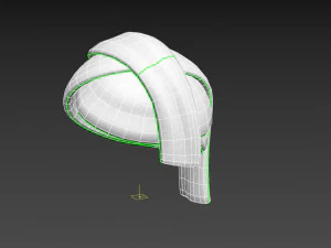 towel hat 3D Model