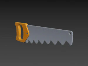sierra de mano Modelo 3D