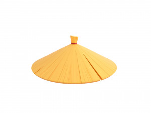 chinese conical hat 3D मॉडल
